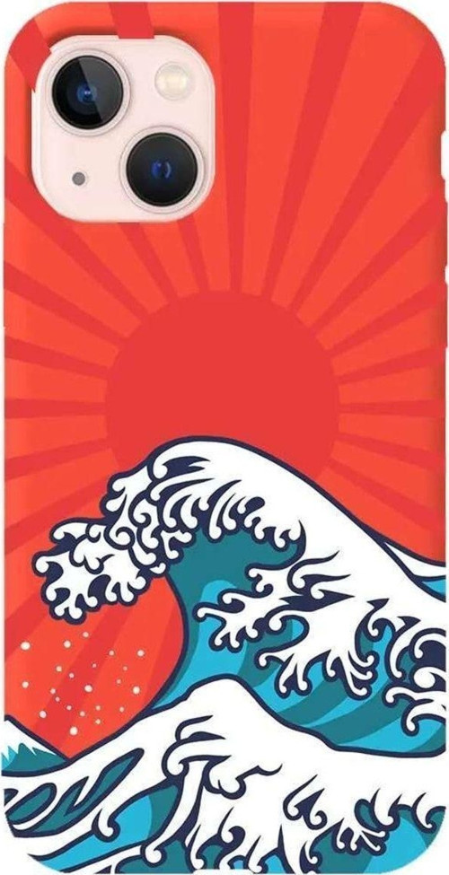 İphone 14 Turuncu Renkli Silikon Telefon Kılıfı - Japan Wave
