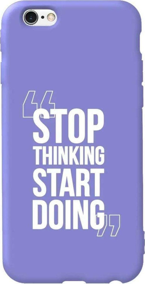 İphone 6 Lila Renkli Silikon Telefon Kılıfı - Start Doing