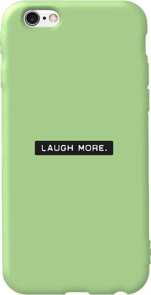 İphone 6 Plus Açik Yesil Renkli Silikon Telefon Kılıfı - Laugh More