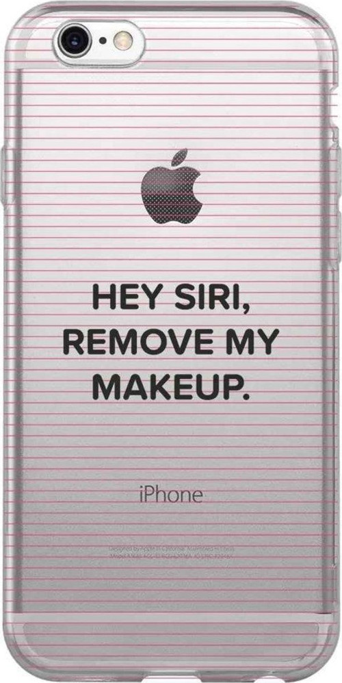 İphone 6 Plus Seffaf Telefon Kılıfı - Hey Siri