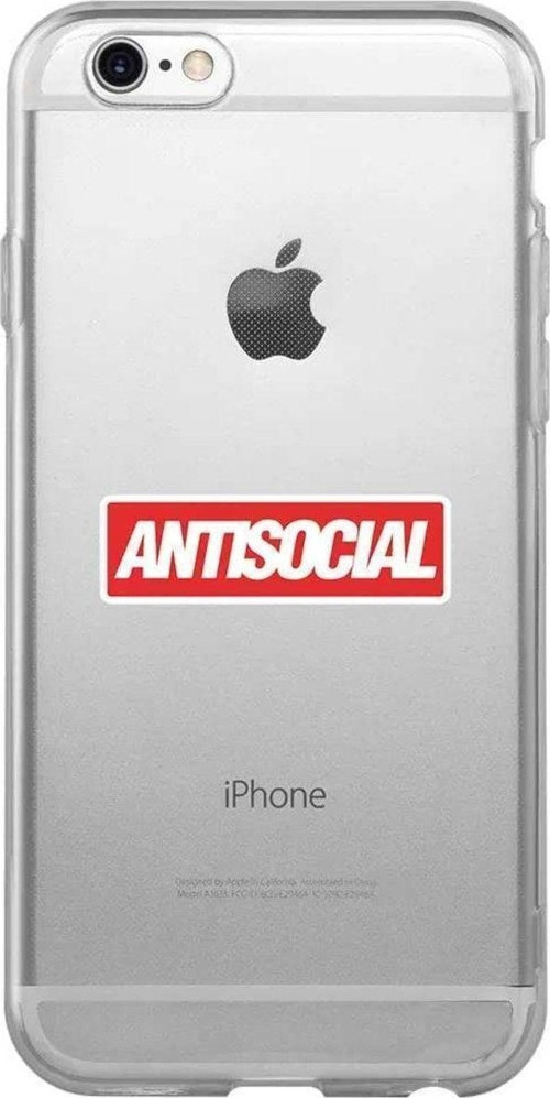 İphone 6 Seffaf Telefon Kılıfı - Anti Sosyal