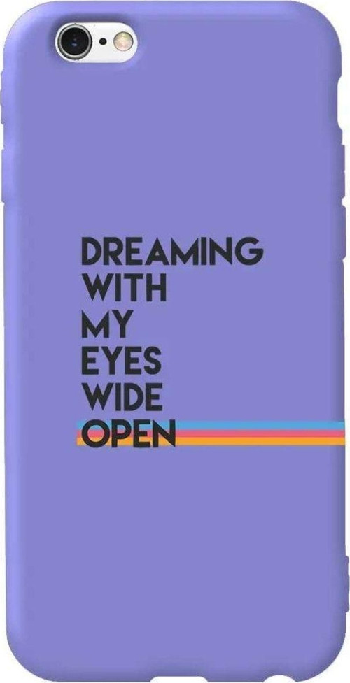 iphone 6S Lila Renkli Silikon Telefon Kılıfı - Dreaming