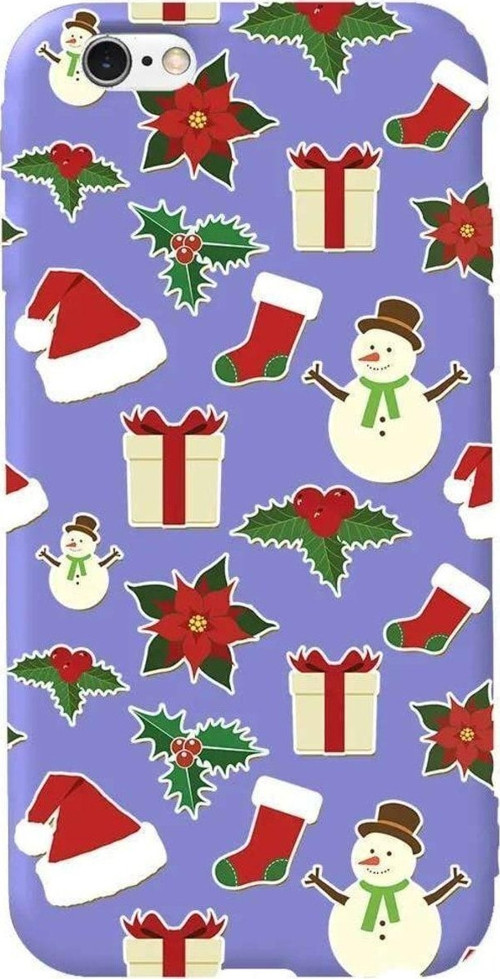 iphone 6S Lila Renkli Silikon Telefon Kılıfı - Just Xmas