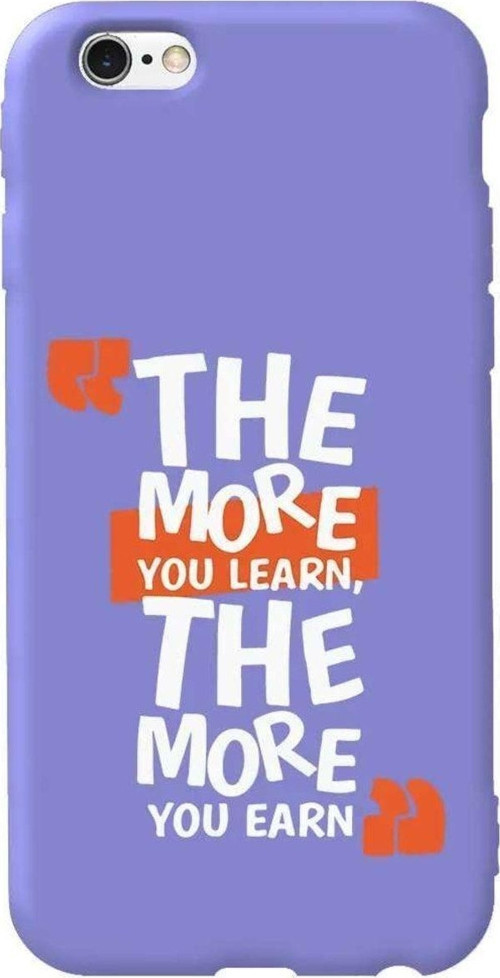 iphone 6S Lila Renkli Silikon Telefon Kılıfı - The More