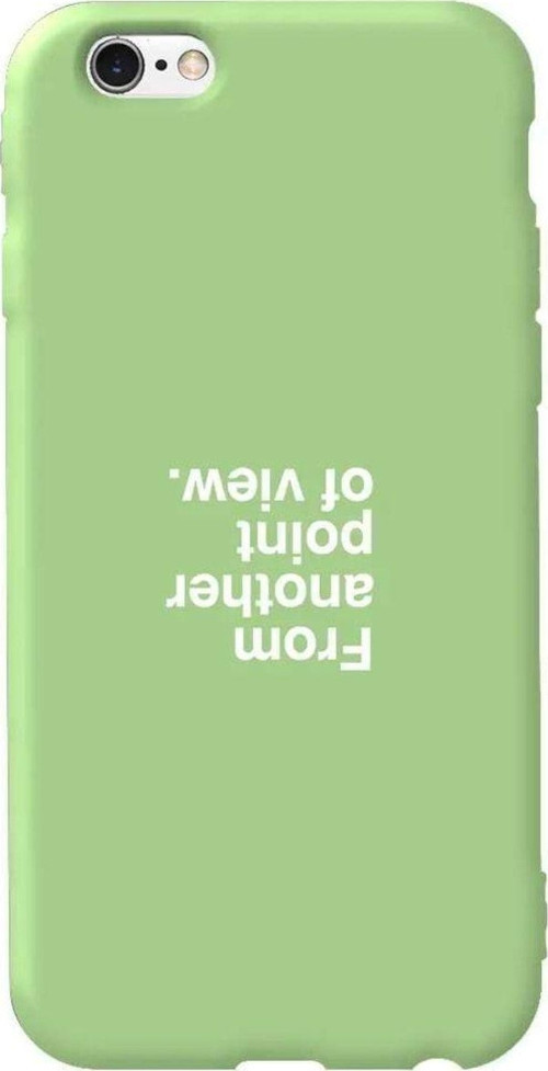 iphone 6S Plus Açik Yesil Renkli Silikon Telefon Kılıfı - Another Point