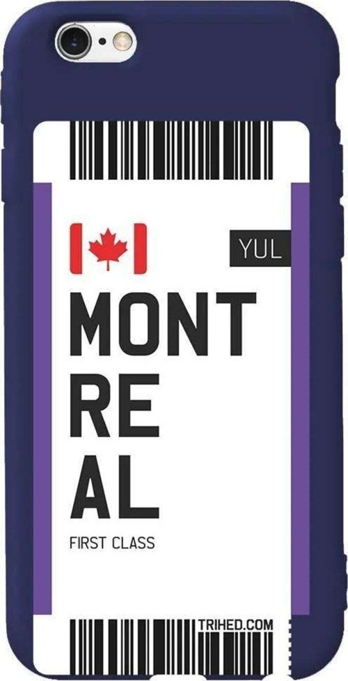 iphone 6S Lacivert Renkli Silikon Telefon Kılıfı - Montreal Bileti