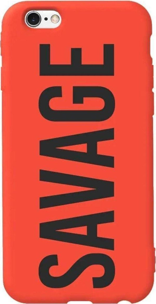 iphone 6S Turuncu Renkli Silikon Telefon Kılıfı - Savage