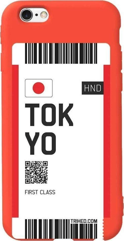 iphone 6S Turuncu Renkli Silikon Telefon Kılıfı - Tokyo Bileti