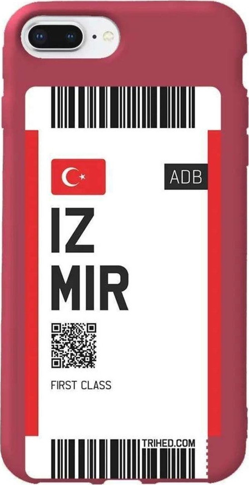 İphone 7 Plus Bordo Renkli Silikon Telefon Kılıfı - Izmir Bileti