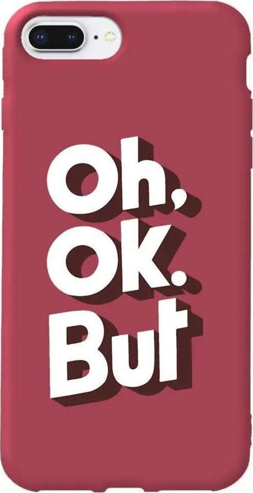 İphone 7 Plus Bordo Renkli Silikon Telefon Kılıfı - Oh. Ok.