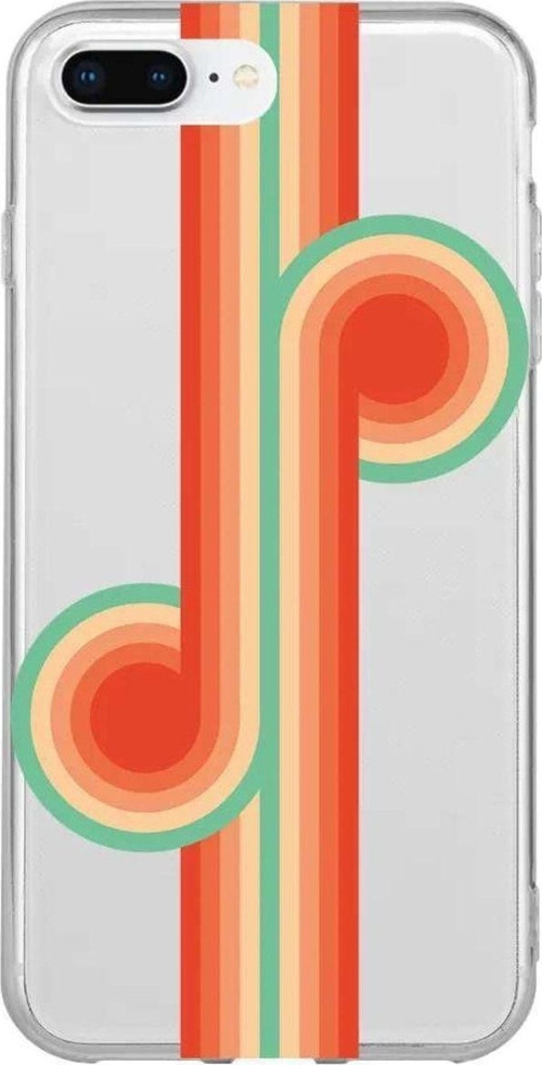 İphone 7 Plus Seffaf Telefon Kılıfı - 70's