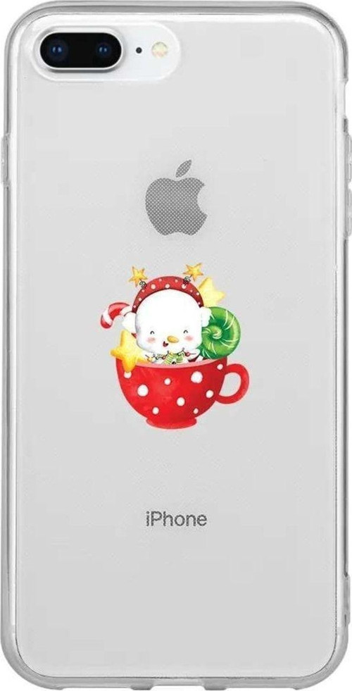 İphone 7 Plus Seffaf Telefon Kılıfı - A Cup Of Xmas 2