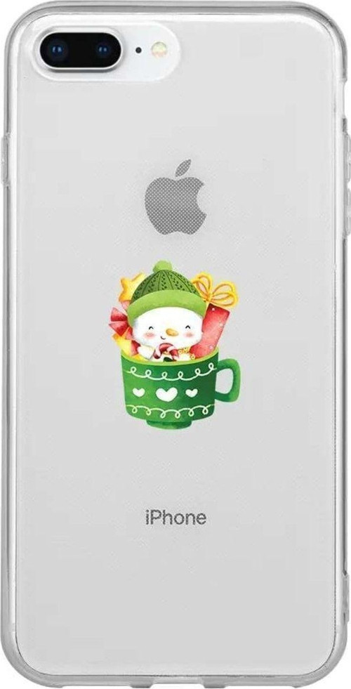 İphone 7 Plus Seffaf Telefon Kılıfı - A Cup Of Xmas 8