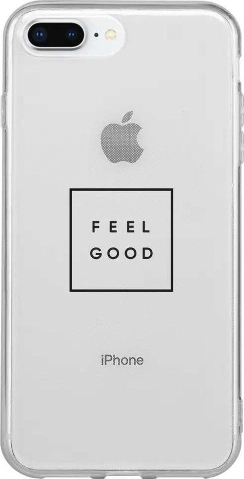 İphone 7 Plus Seffaf Telefon Kılıfı - Feel Good