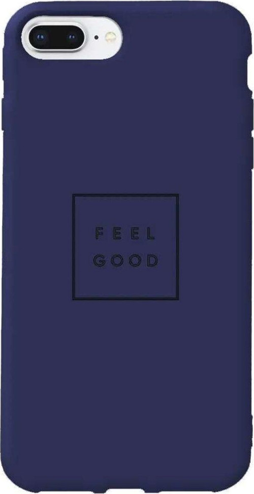 İphone 7 Plus Lacivert Renkli Silikon Telefon Kılıfı - Feel Good