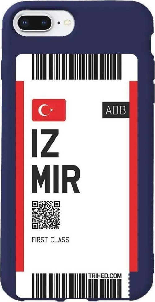 İphone 7 Plus Lacivert Renkli Silikon Telefon Kılıfı - Izmir Bileti