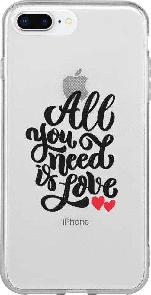 İphone 7 Plus Seffaf Telefon Kılıfı - You Need Love