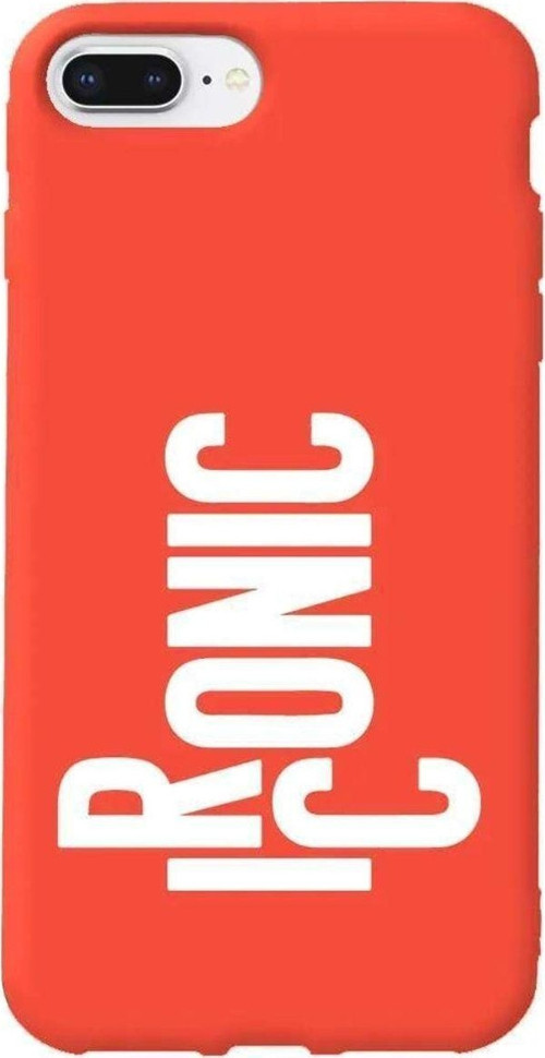 İphone 7 Plus Turuncu Renkli Silikon Telefon Kılıfı - Ironic
