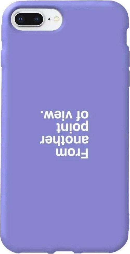 İphone 7 Plus Lila Renkli Silikon Telefon Kılıfı - Another Point