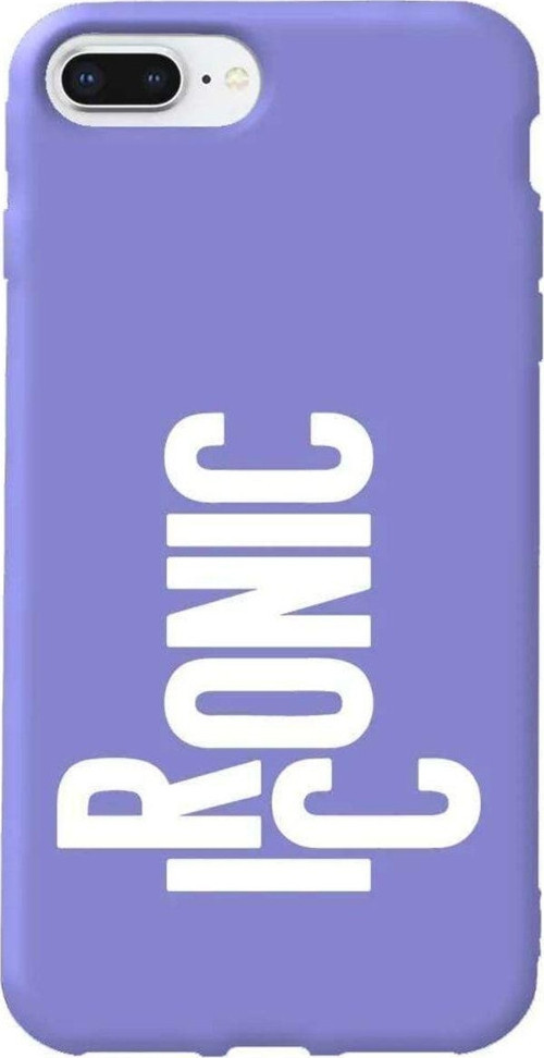 İphone 7 Plus Lila Renkli Silikon Telefon Kılıfı - Ironic