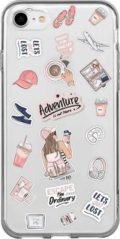 İphone 7 Seffaf Telefon Kılıfı - Adventure