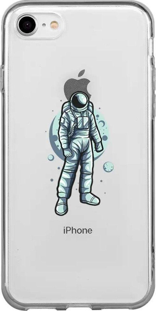İphone 7 Seffaf Telefon Kılıfı - Astronot