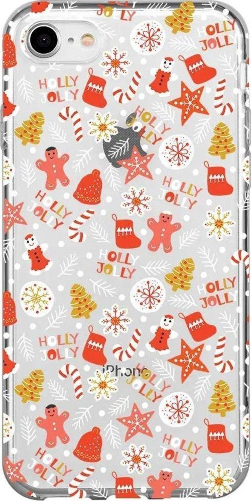 İphone 7 Seffaf Telefon Kılıfı - Holly Jolly