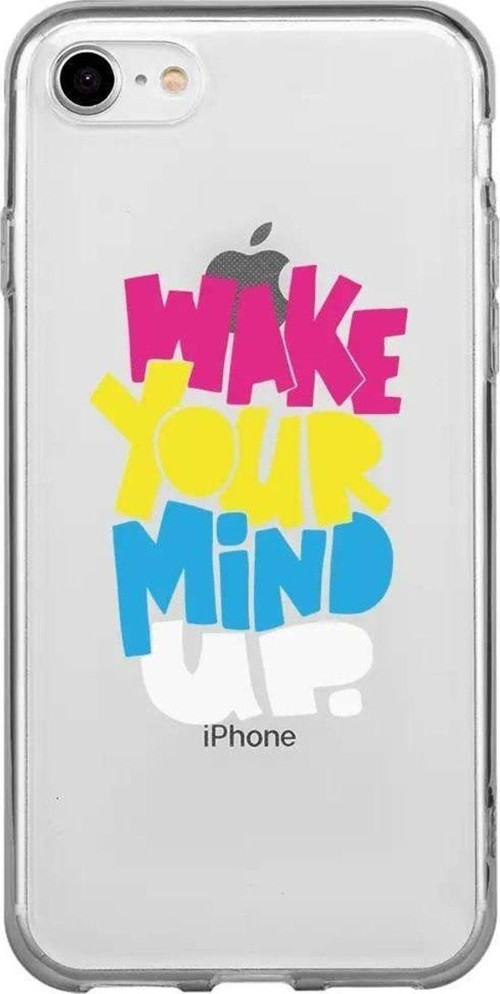 İphone 7 Seffaf Telefon Kılıfı - Wake Your Mind Up