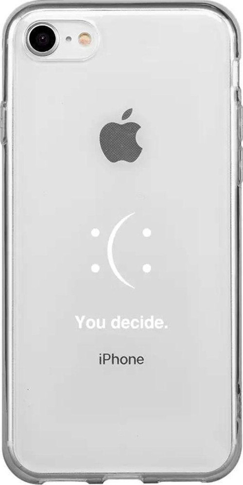 İphone 7 Seffaf Telefon Kılıfı - You Decide