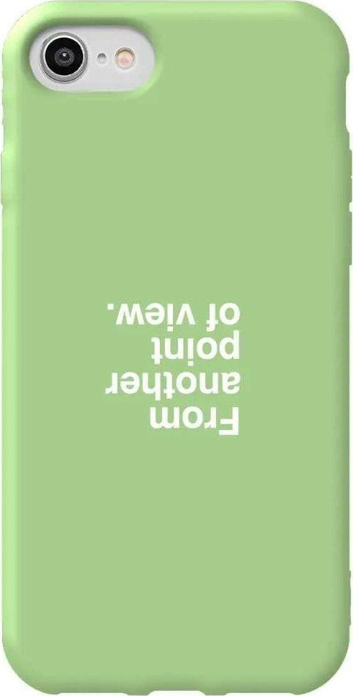 İphone 8 Açik Yesil Renkli Silikon Telefon Kılıfı - Another Point