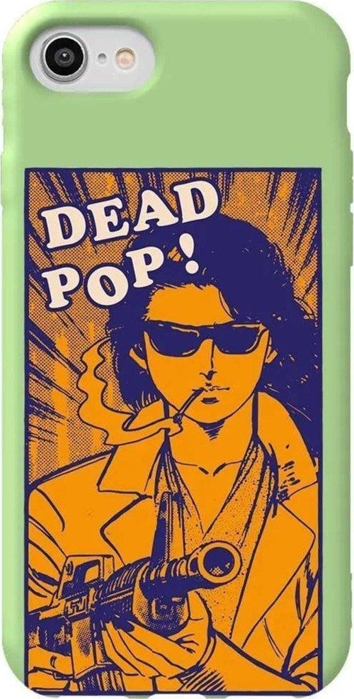 İphone 8 Açik Yesil Renkli Silikon Telefon Kılıfı - Dead Pop