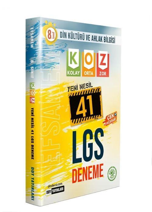 8.Sınıf LGS Din Kültürü ve Ahlak Bilgisi Efsane 41 Deneme
