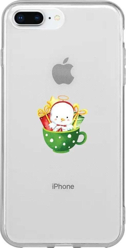 iphone 8 Plus Seffaf Telefon Kılıfı - A Cup Of Xmas 6