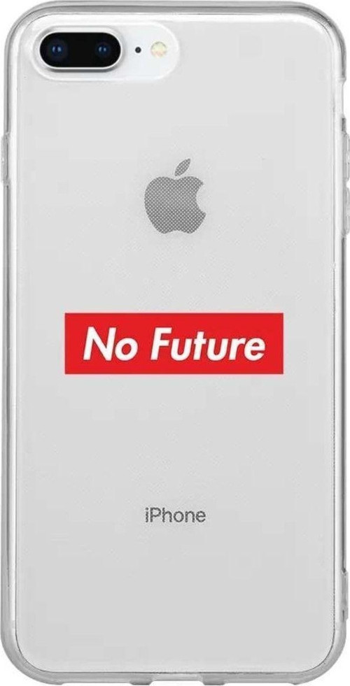 iphone 8 Plus Seffaf Telefon Kılıfı - No Future