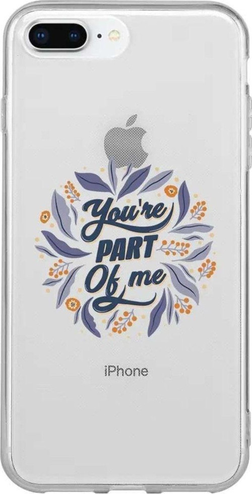 iphone 8 Plus Seffaf Telefon Kılıfı - Part Of Me