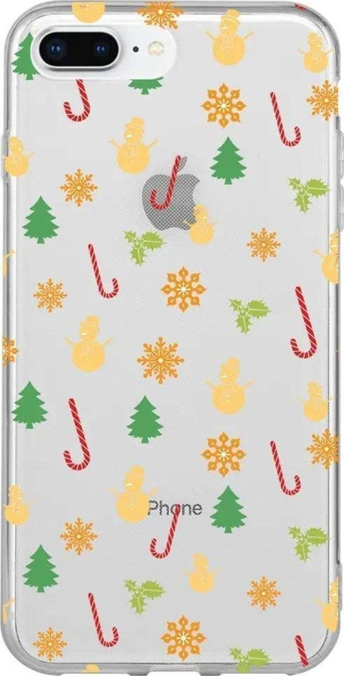 iphone 8 Plus Seffaf Telefon Kılıfı - Very Christmas