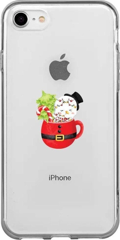 İphone 8 Seffaf Telefon Kılıfı - A Cup Of Xmas 7