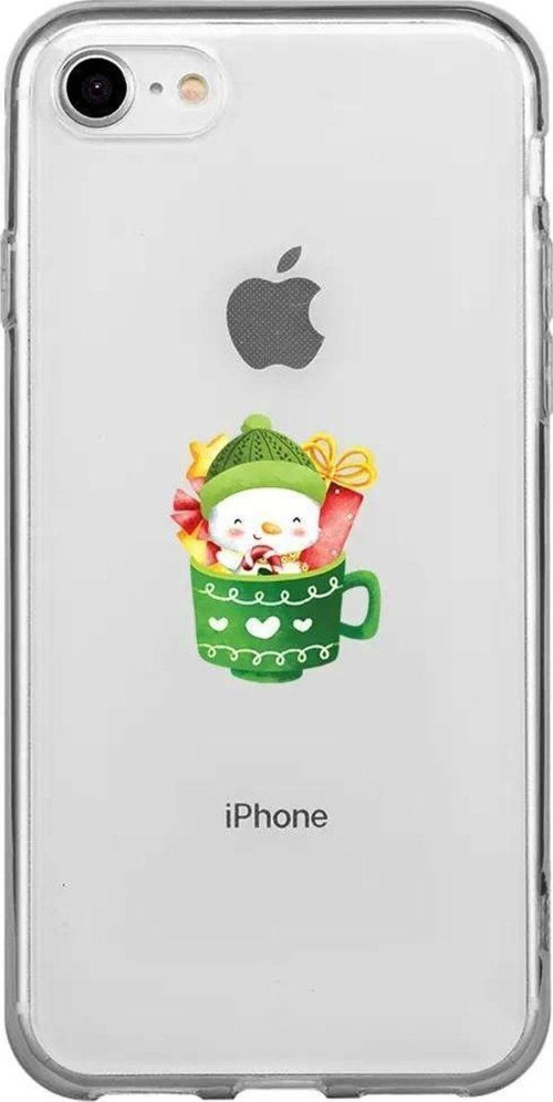 İphone 8 Seffaf Telefon Kılıfı - A Cup Of Xmas 8