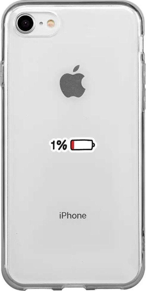 İphone 8 Seffaf Telefon Kılıfı - Low Charge