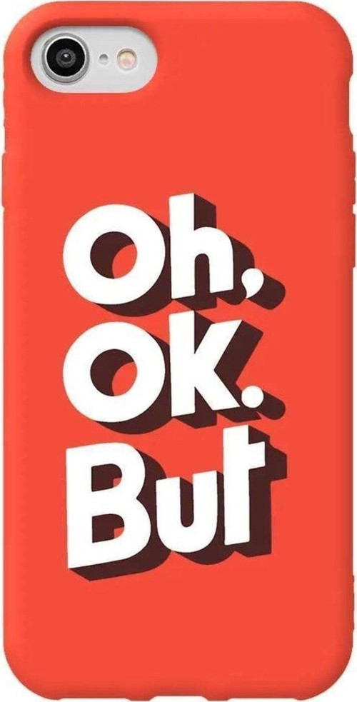 İphone 8 Turuncu Renkli Silikon Telefon Kılıfı - Oh. Ok.