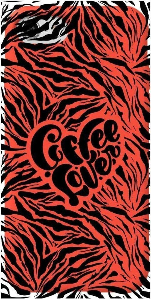 iphone Se 2020 Turuncu Renkli Silikon Telefon Kılıfı - Coffee Lover