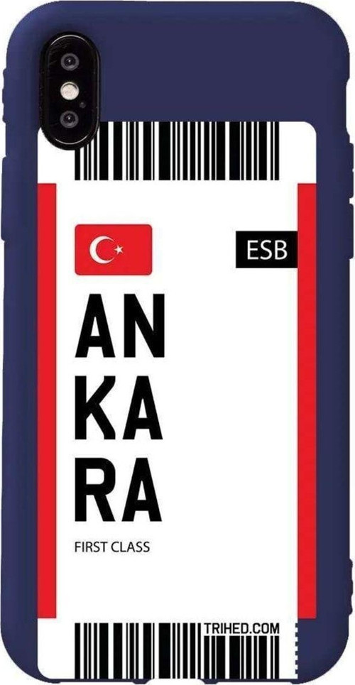 İphone X Lacivert Renkli Silikon Telefon Kılıfı - Ankara Bileti