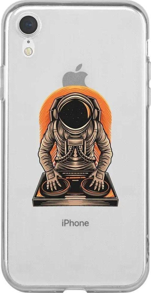 İphone XR Seffaf Telefon Kılıfı - Dj Astronot