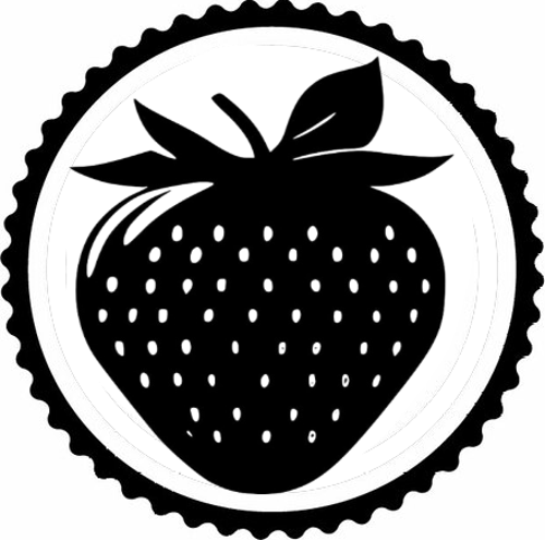 Çilek Tasarım Sticker 20 x 20 cm