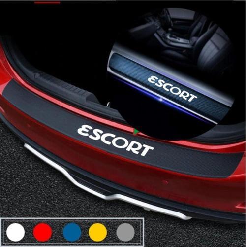 Ford Escort İçin Uyumlu Aksesuar Oto Bagaj Ve Kapı Eşiği Sticker Seti Karbon