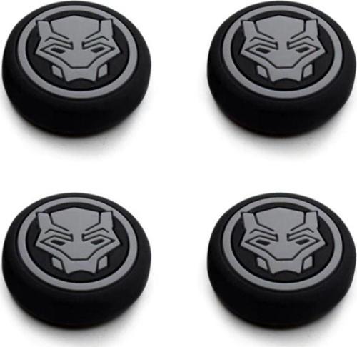 Black Panther Desenli Xbox One S/One X/Xbox E/Xbox 360 Analog Koruyucu Silikon Pad
