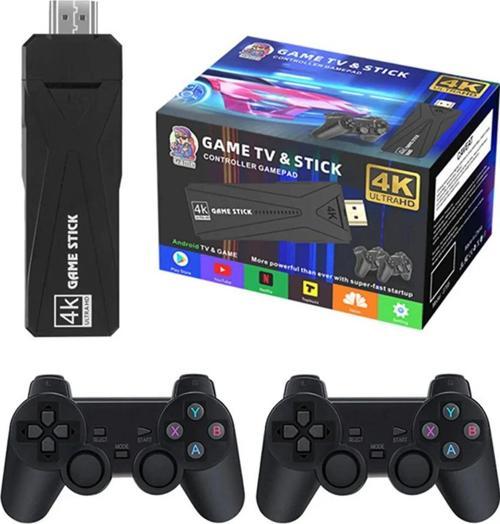 Gt-65 Youtube,Netflix,Google Android Tv Box 10000 Game Kablosuz Kol Retro Arcade Oyun Konsolu