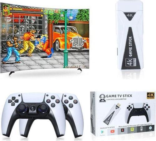 M10 Hdmı 4K Kablosuz Tv Stick 10000+Oyun Android Retro Oyun Konsolu
