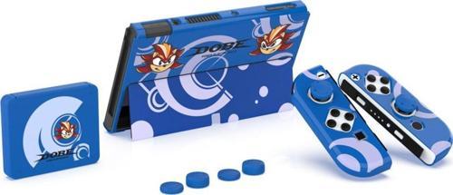 Switch Oled Uyumlu 3İn1 Standlı Renkli Kılıf Analog Yükseltici Ve Koruyucu Kart Kutusu