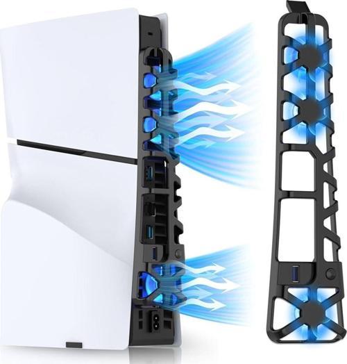 Tp5-3538 Ps5 Slim İçin Led Işıklı Kademeli Güçlü Soğutma Fanı